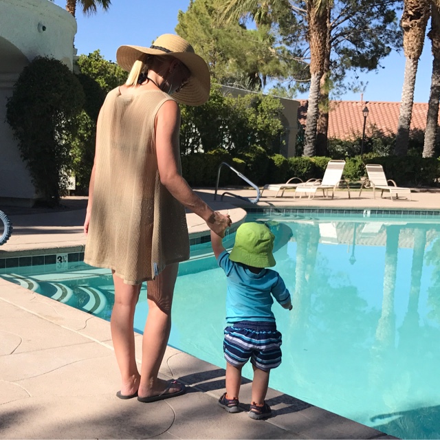 Thrifty Wife, Happy Life- Cardimom worn as a pool cover up