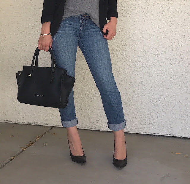 Thrifty Wife, Happy Life || Affordable fashion- cuffed jeans