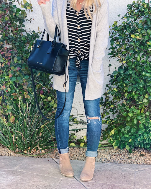 Grey cardigan