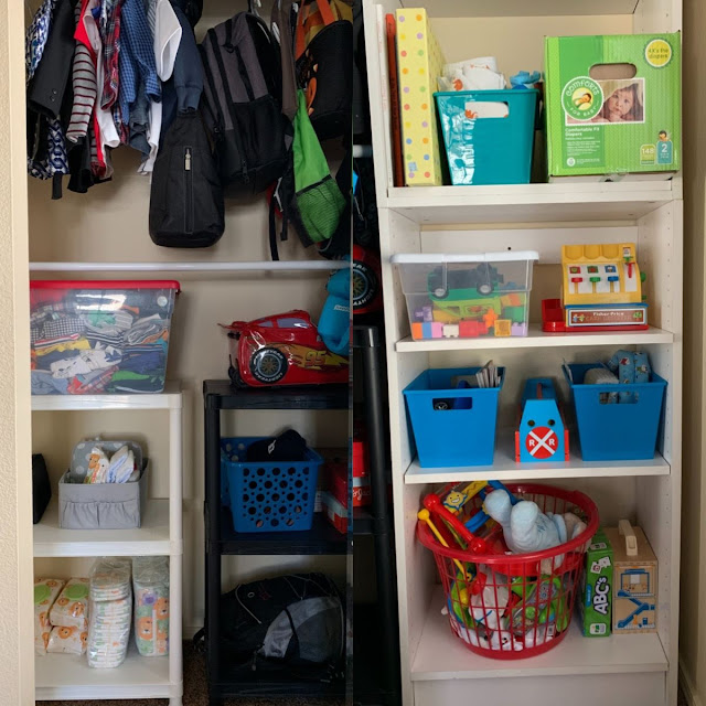 Budget-friendly toddler closet organizing ideas-After