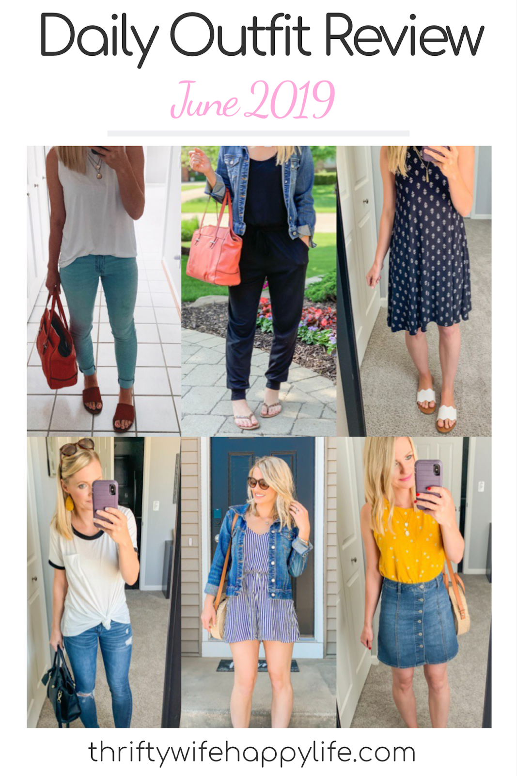 June Daily Outfits- Cute and casual everyday outfits