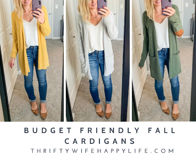 Budget Friendly Fall Cardigans