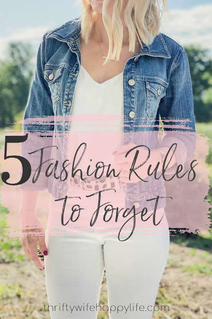 5 Fashion Rules to Forget