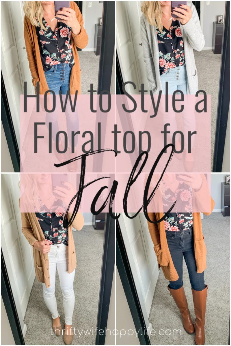How to Style a Floral Top for Fall