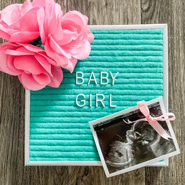 Baby girl gender reveal