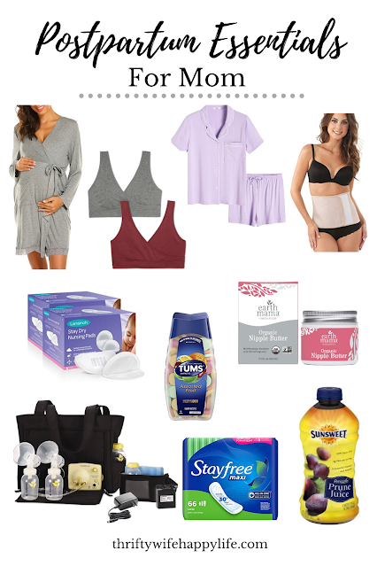 Postpartum Essentials for Mom - Thrifty Wife Happy Life