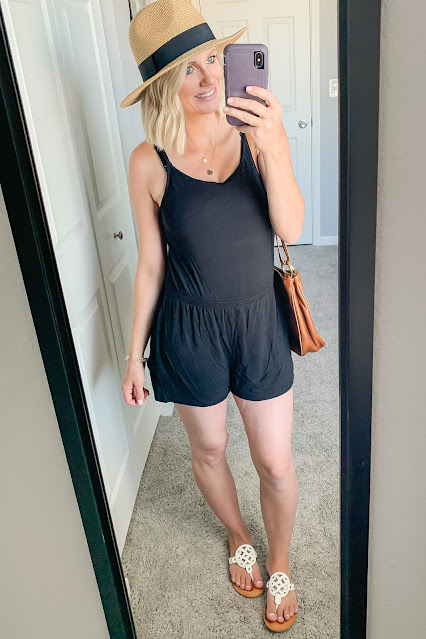 Thrifted postpartum summer outfit