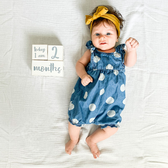 2 month baby update #babyupdate #monthlybabyphoto