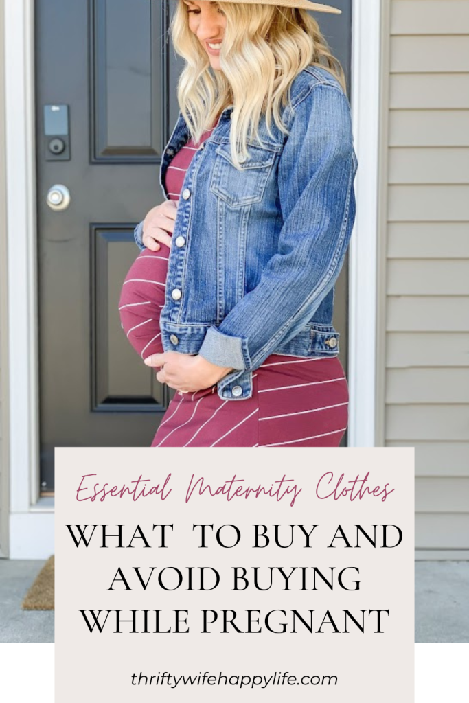 Essential maternity clothes 