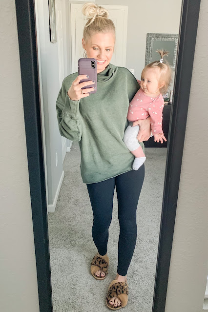 Cozy stay-at-home-mom outfit || Thrifty Wife Happy Life