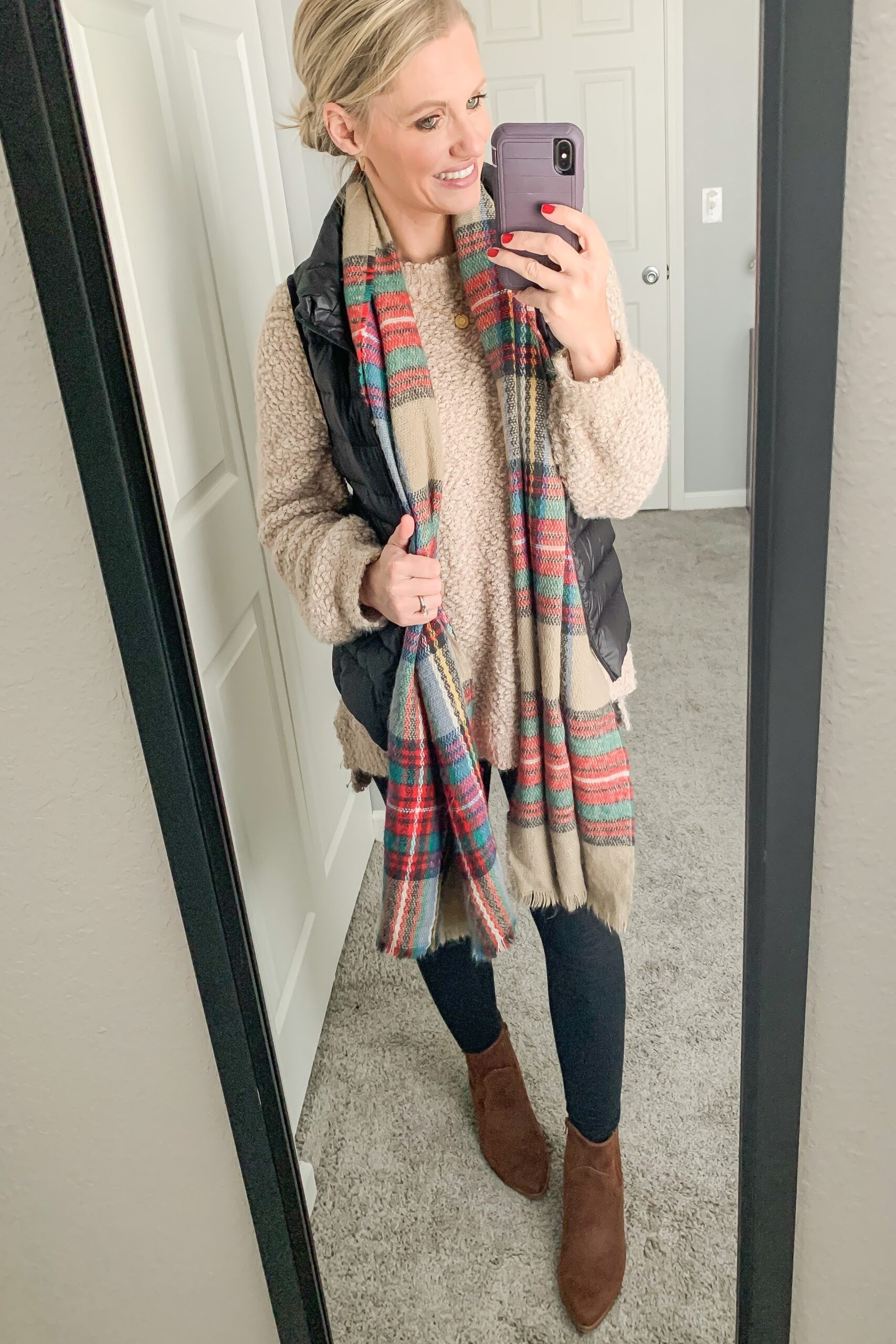Cozy, Casual Real Life Stay-At-Home Mom Outfits - Thrifty Wife