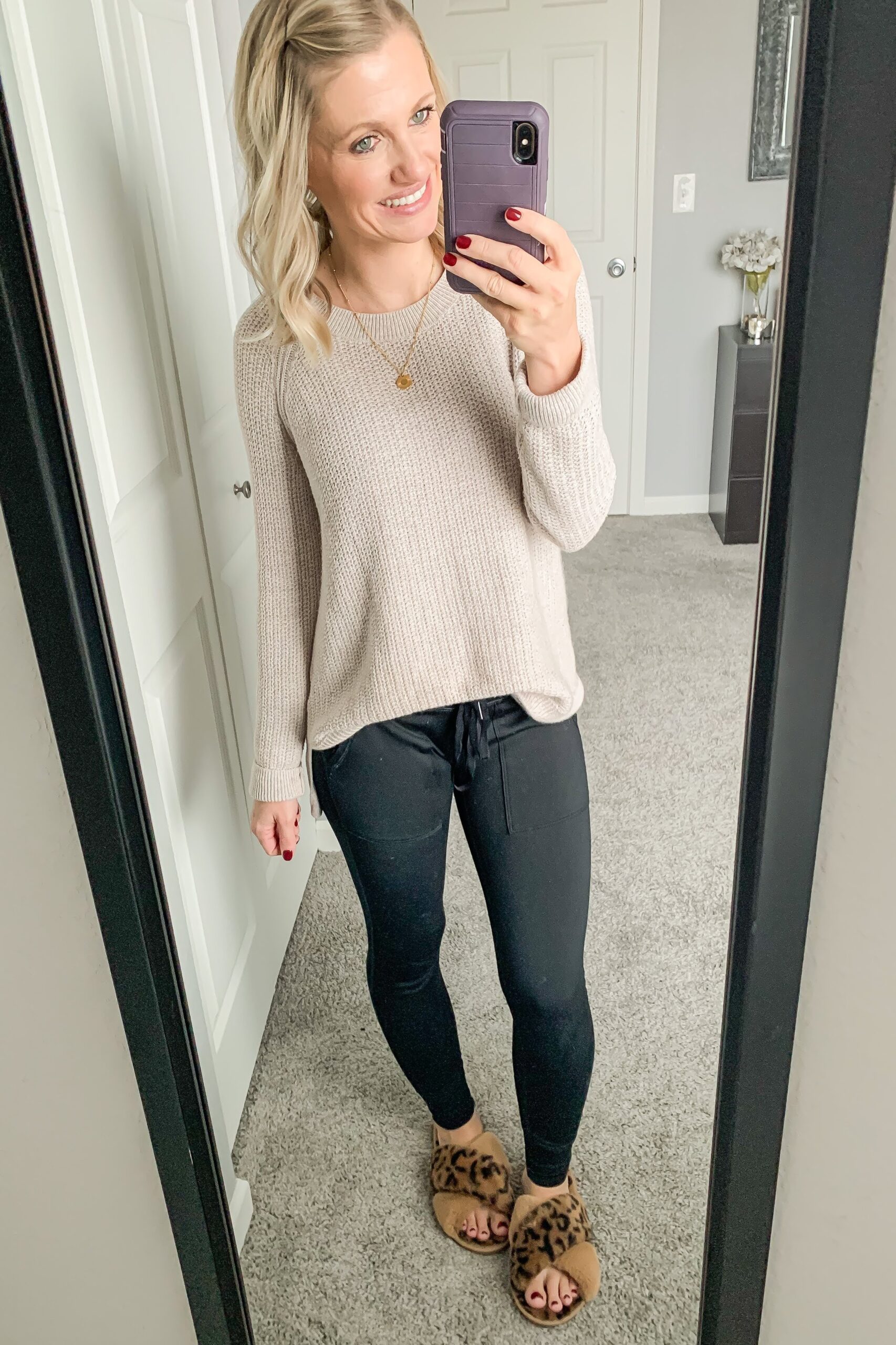 Cozy, Casual Real Life Stay-At-Home Mom Outfits - Thrifty Wife Happy Life