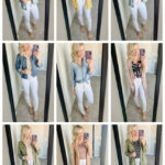 outfits wearing white jeans.