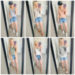 6 outfit ideas styling jean shorts