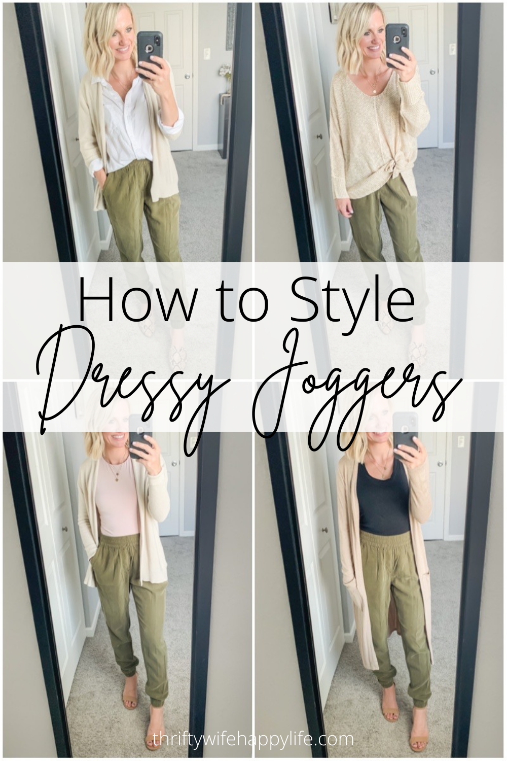 How to Wear Joggers And Still Feel Put Together - Thrifty Wife Happy Life