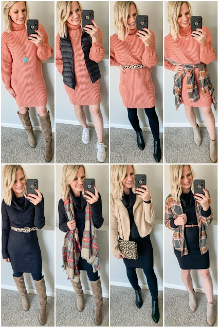 2 Affordable Sweater Dresses from Amazon