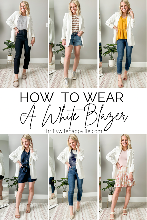 How to wear a white blazer