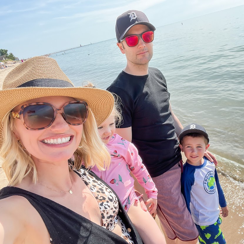 Family at the beach