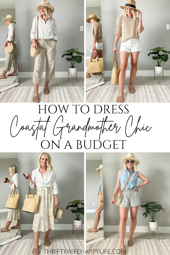 4 coastal grandma chic outfits