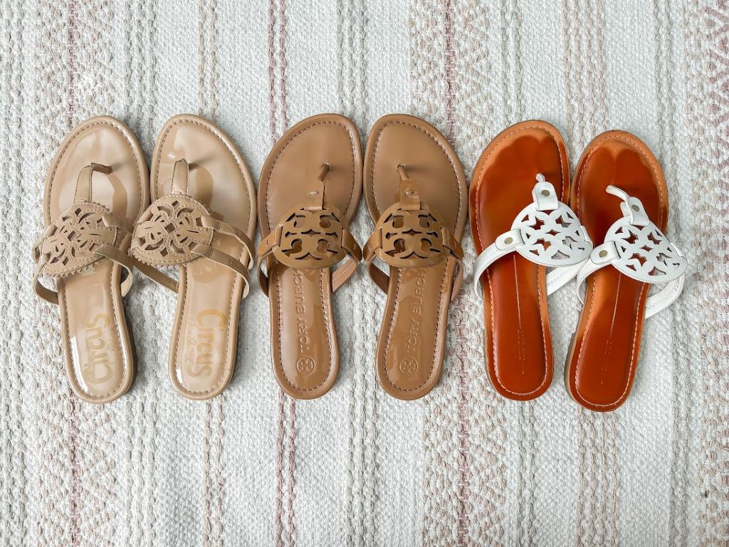Tory Burch Sandal Review: How the Real Tory Burch Sandals Compare to the  Fake - Thrifty Wife Happy Life