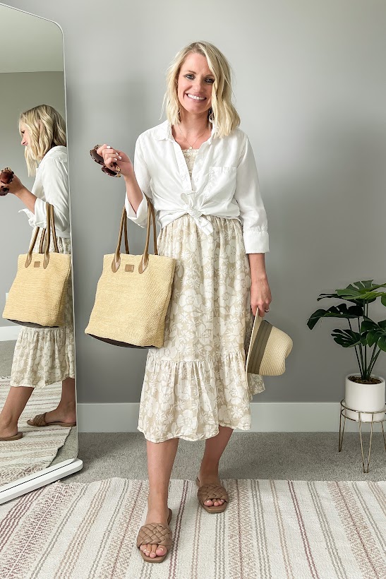 Incredibly chic look using budget-friendly neutrals from @kmartaus