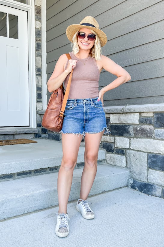 shorts and tank top