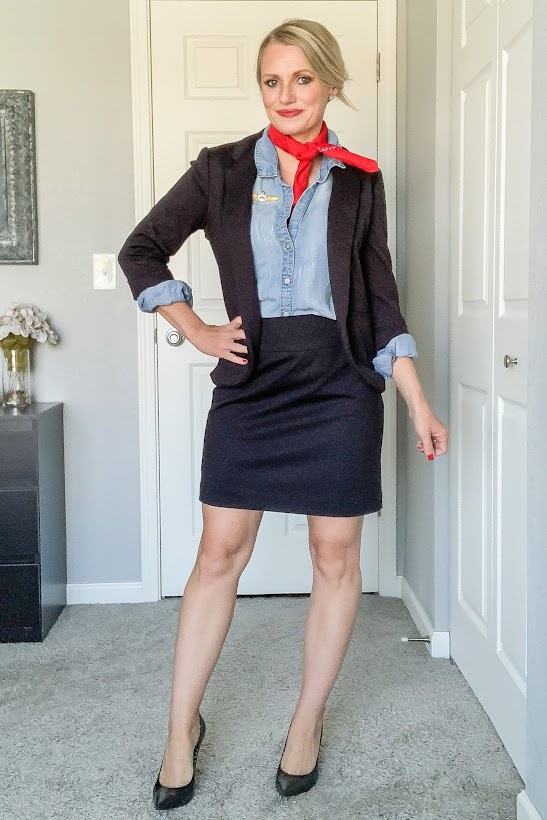 Flight attendant Halloween costume 