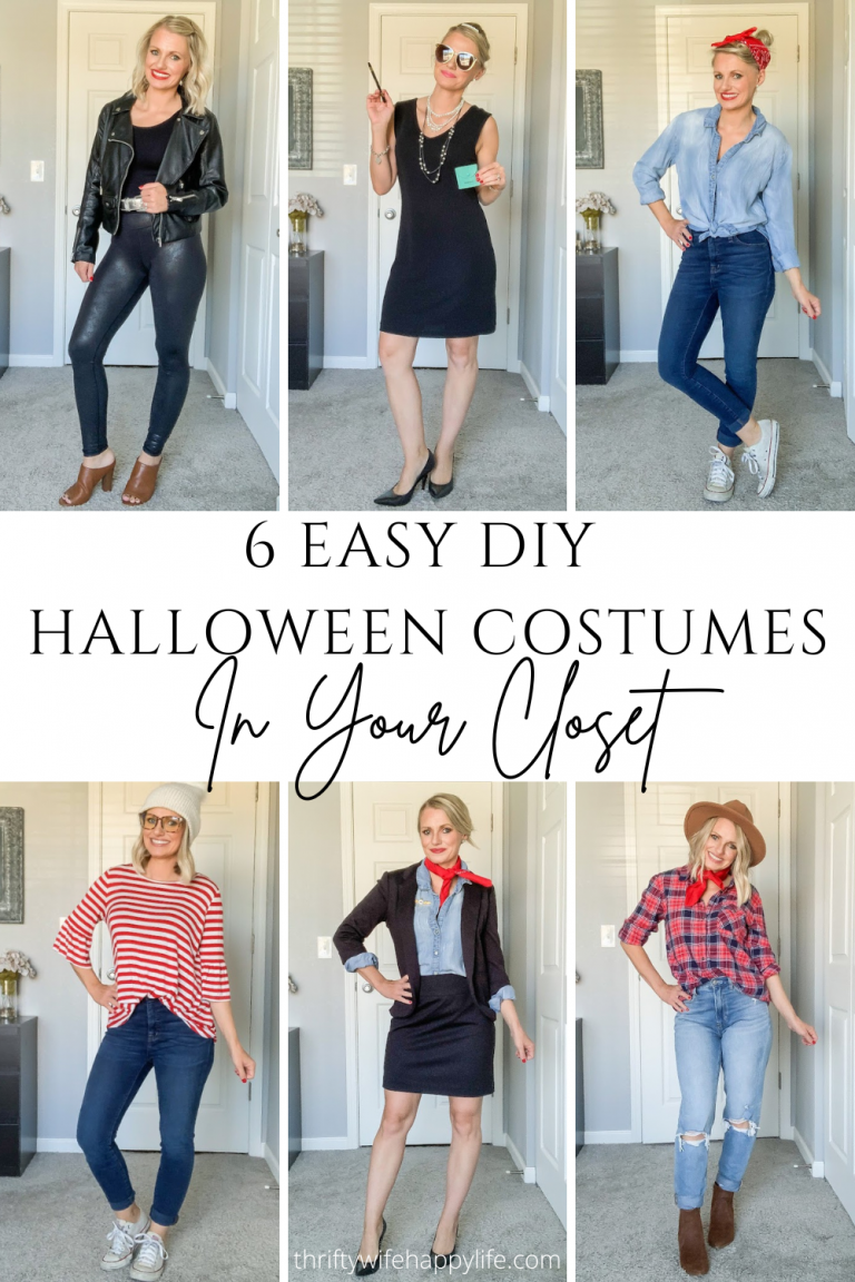 Easy DIY Halloween Costumes In Your Closet - Thrifty Wife Happy Life