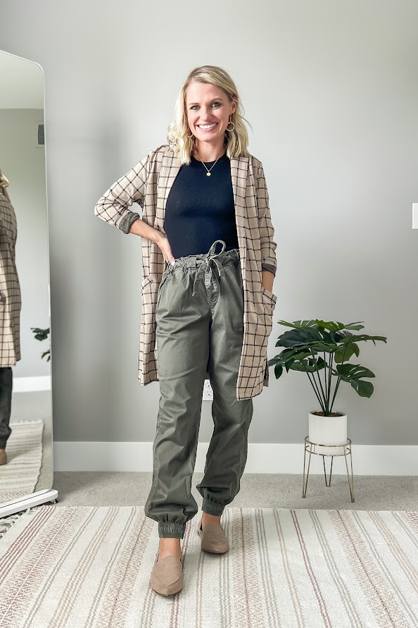 How to Wear Joggers as Workwear Thrifty Wife Happy Life