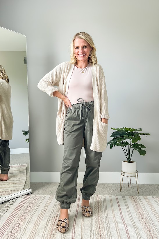 How to Wear Joggers as Workwear - Thrifty Wife Happy Life