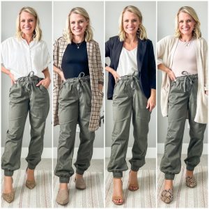 How to Wear Joggers as Workwear - Thrifty Wife Happy Life