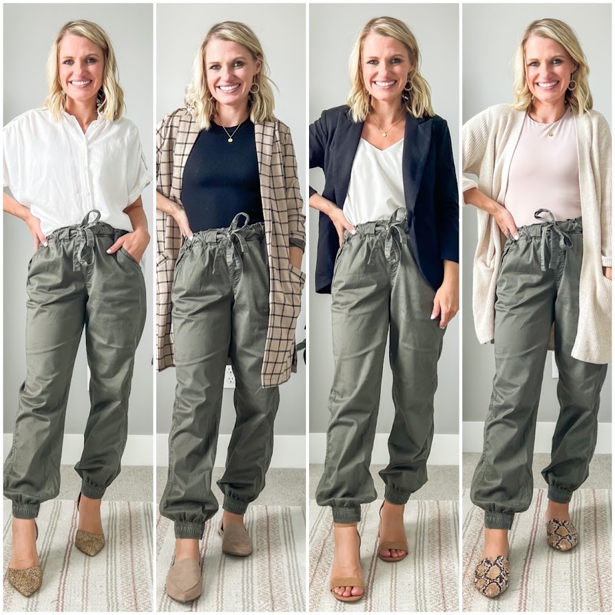 Outfit ideas with joggers as workwear