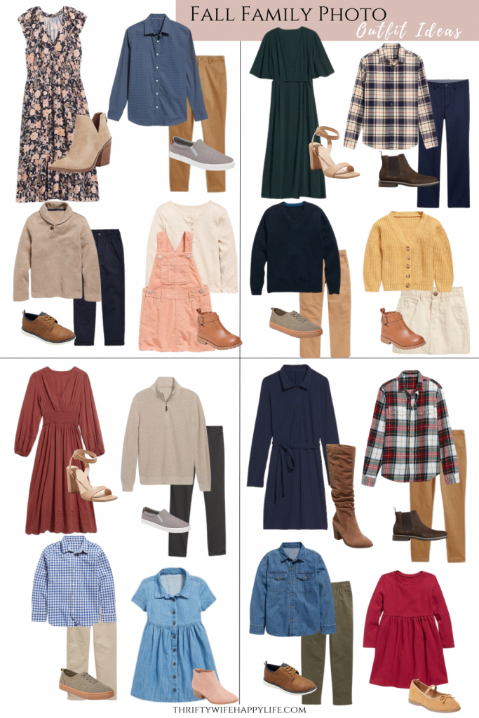 Affordable Family Photo Fall Outfit Ideas Thrifty Wife Happy Life