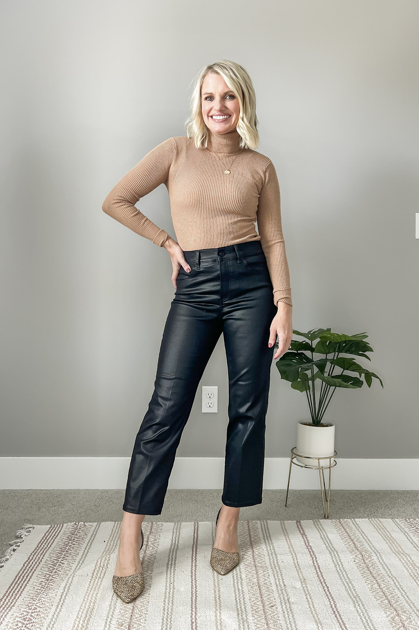 How to Wear Coated Black Jeans - Thrifty Wife Happy Life