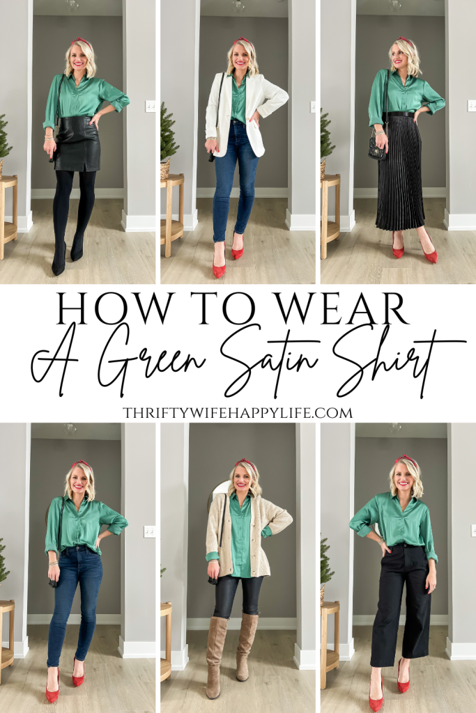 3 Easy Pleated Skirt Holiday Outfits - Thrifty Wife Happy Life