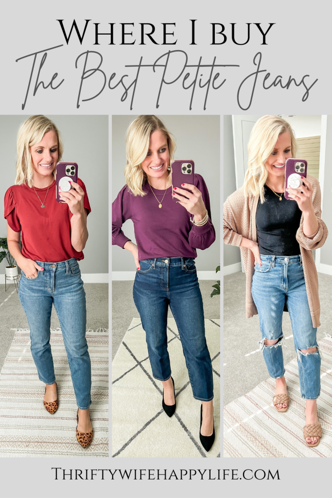 Where I Buy The Best Petite Jeans - Thrifty Wife Happy Life