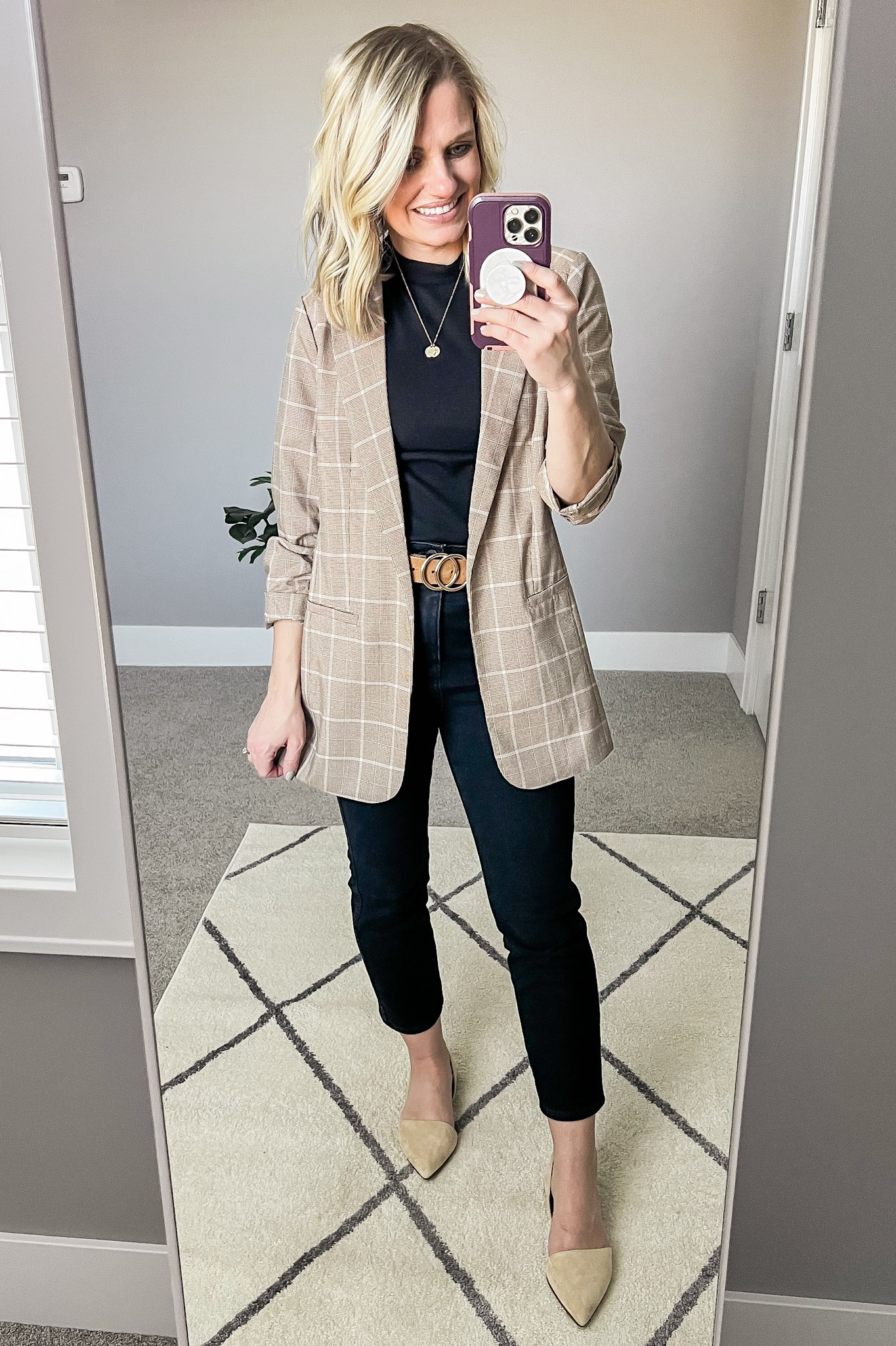 Neutral Work Winter Capsule Wardrobe: 15 Pieces, 20 Outfits - Thrifty ...