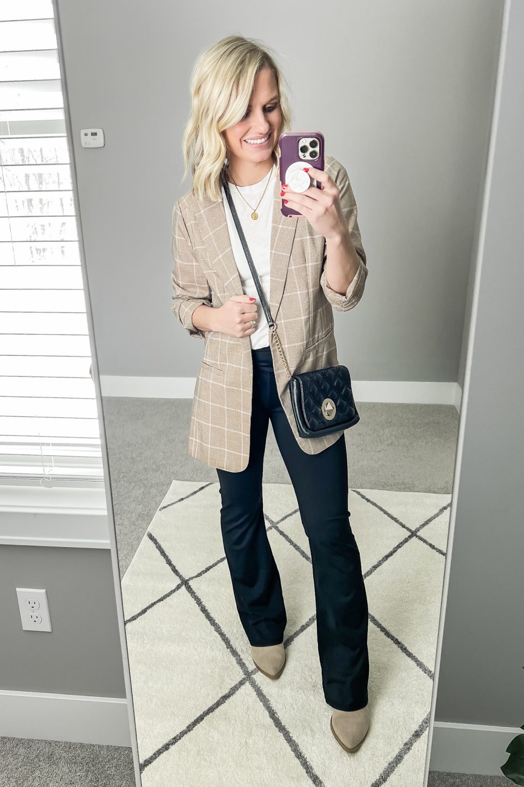 How to Wear Flare Leggings - Thrifty Wife Happy Life