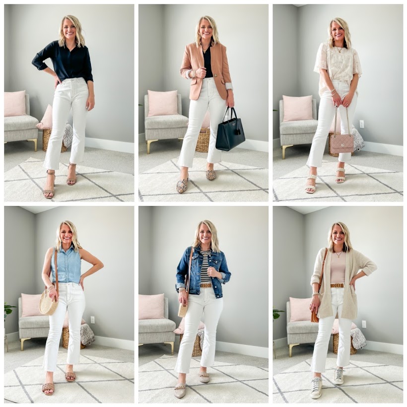 6 ways to wear cropped flare jeans