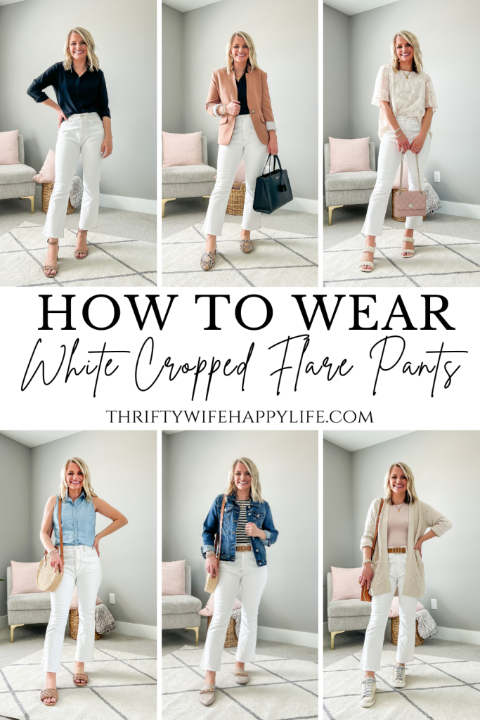 2 Ways to Wear Cropped Flare Jeans - Mixing and Matching High and