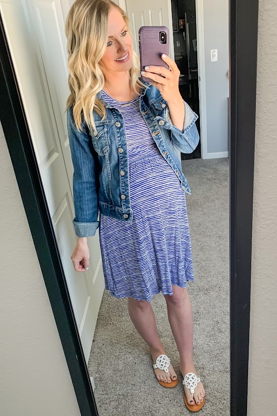 Non maternity dress wore during my 3rd trimester