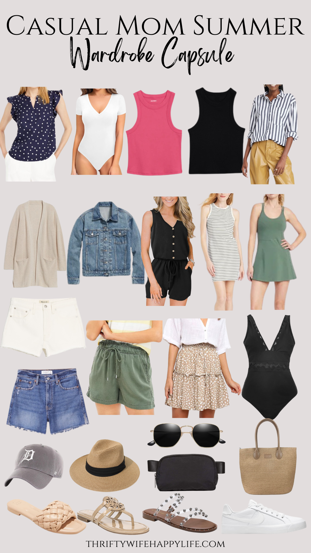 Easy Summer outfits for the Minimalist♥♥Great for moms