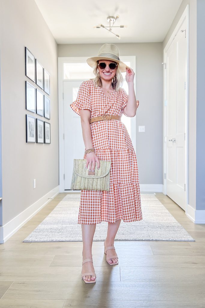 Plaid dress to wear to Napa Valley on a girls trip.