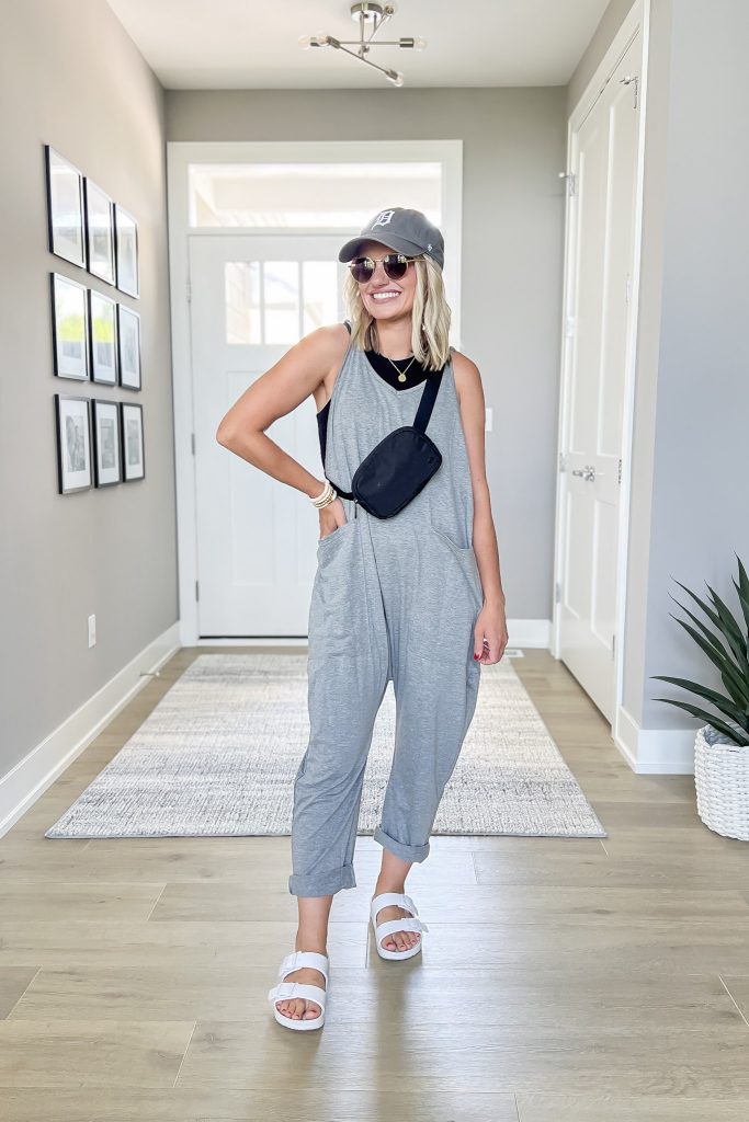 Comfy travel jumpsuit.