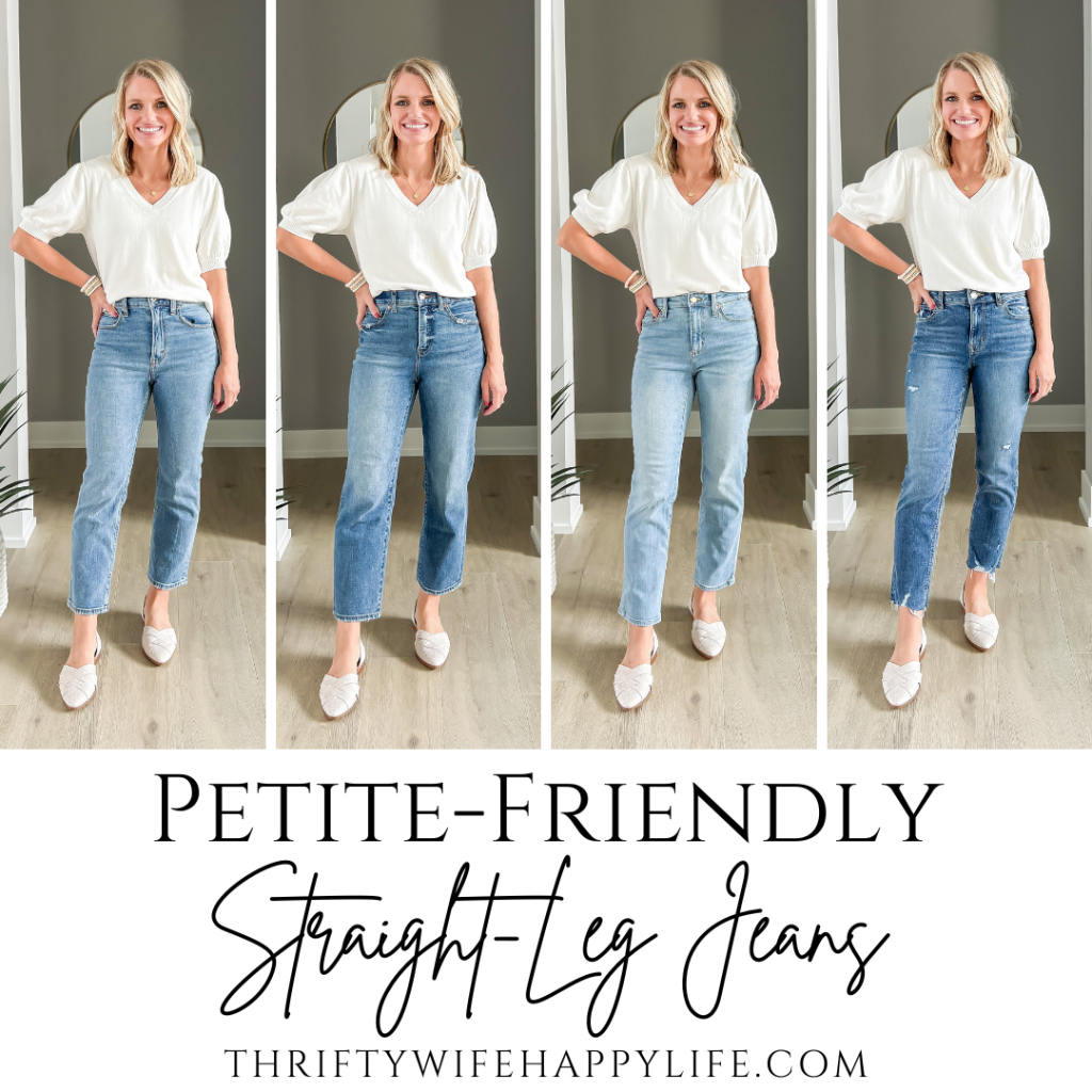Petite-Friendly Straight-Leg jeans