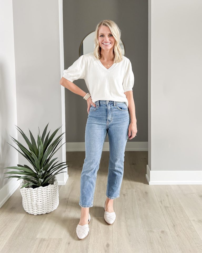 4 Affordable Petite Straight-Leg Jeans- Under $100 - Thrifty Wife Happy ...