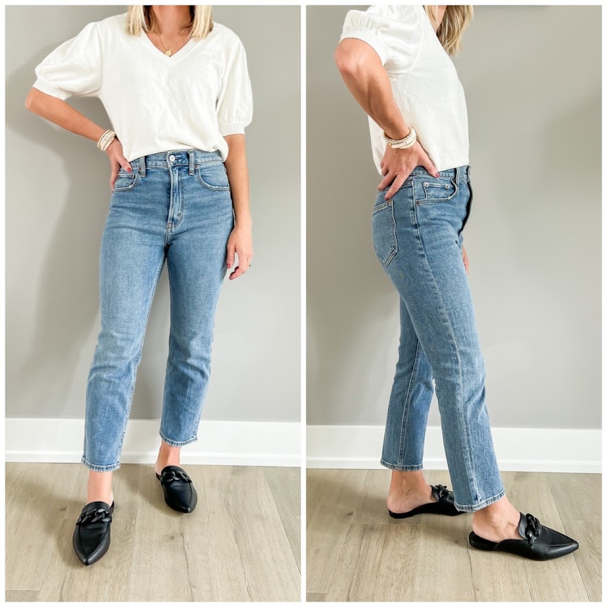 How to Style Straight-Leg Jeans in Winter - Thrifty Wife Happy Life