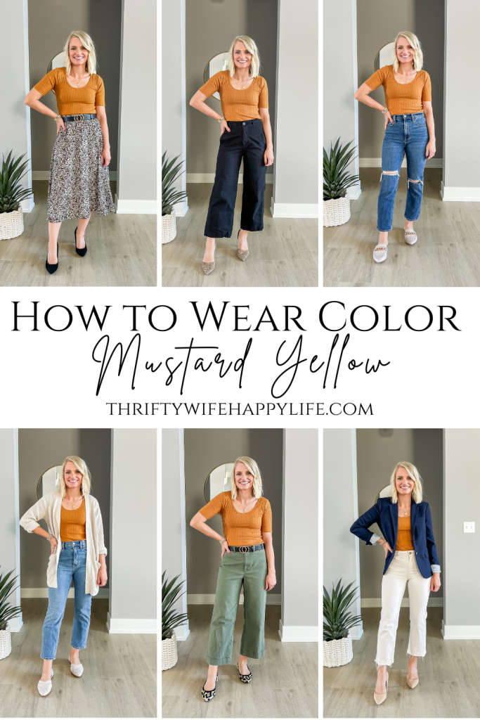 Mustard yellow hotsell top outfit ideas