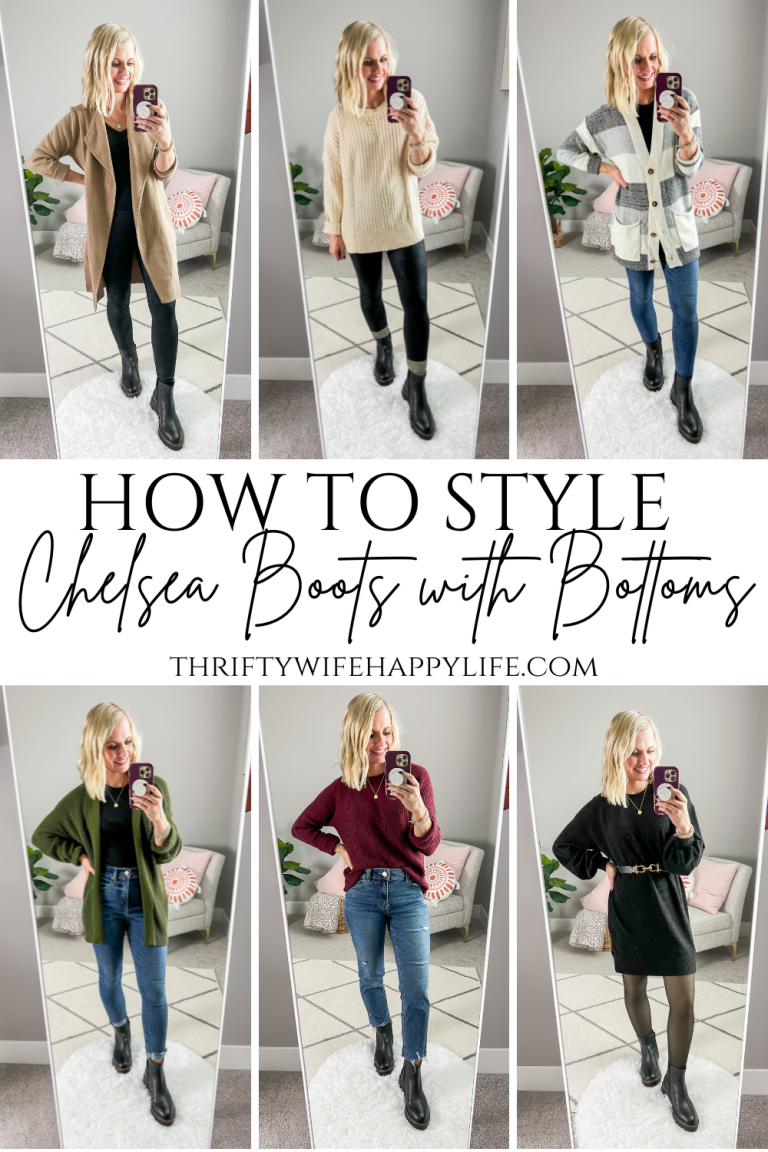 How to Style Chelsea Boots with Bottoms - Thrifty Wife Happy Life