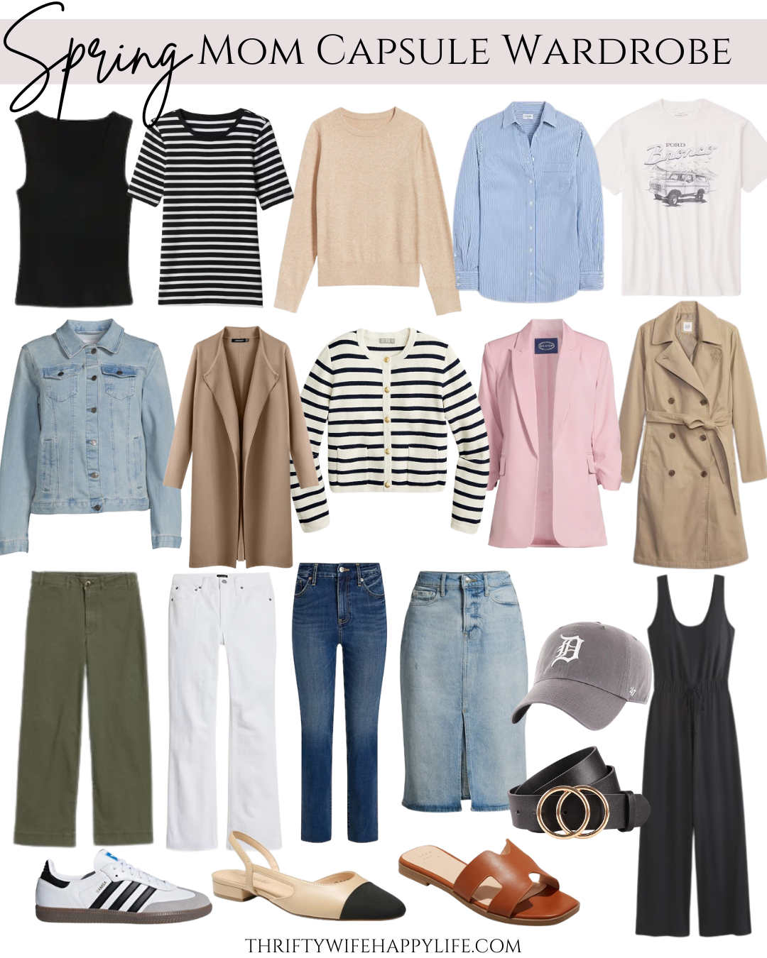 How to Build an Elevated Mom Spring Capsule Wardrobe - Thrifty Wife Happy  Life
